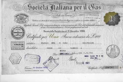 Torino 1957 azione - torino, *azione