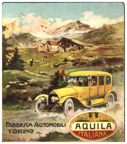 Pubblicita 1913 auto aquila - 1913,