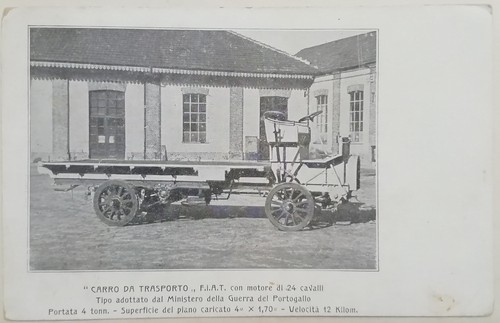 Cartolina esposizione fiat - cartolina,